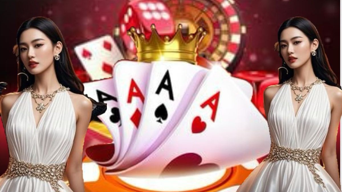 Antarmuka Caribbean Stud Poker live-dealer di rt138